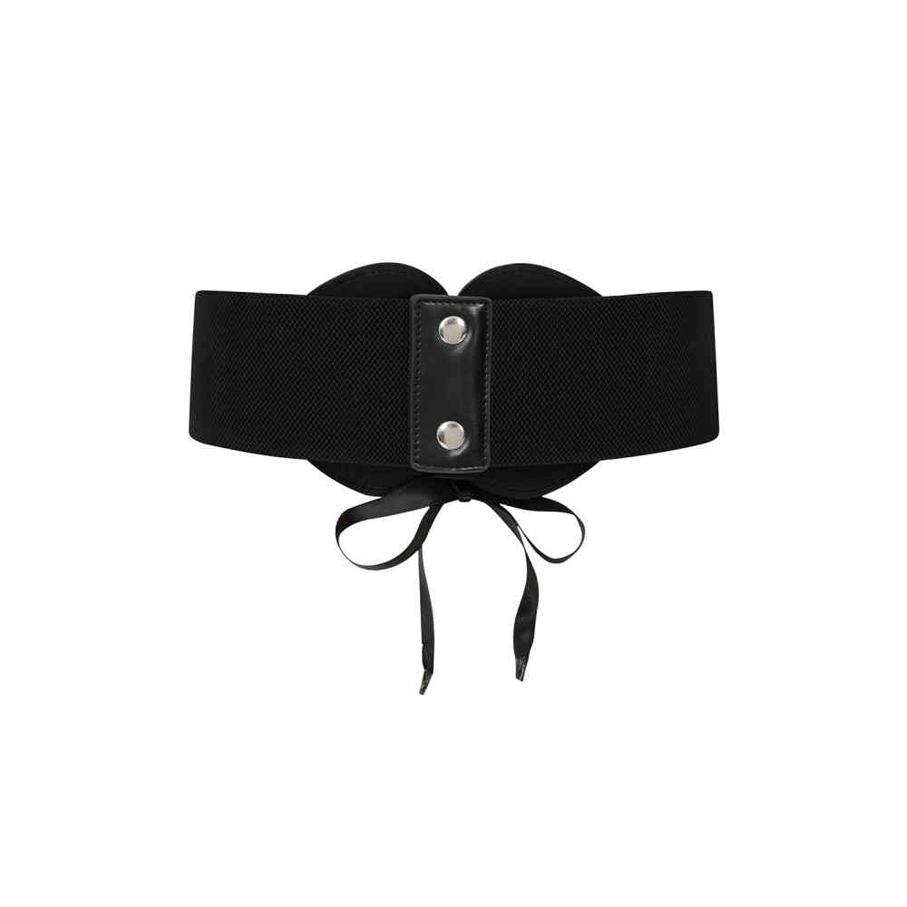 Banned - Sweatheart Elastic Taille riem - Zwart